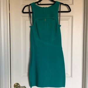 Bebe Teal BodyCon Dress